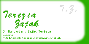 terezia zajak business card