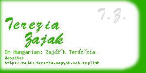 terezia zajak business card